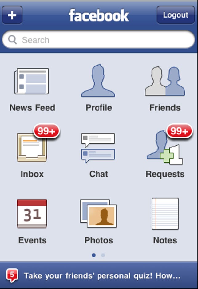 Facebook 3.0 for iPhone