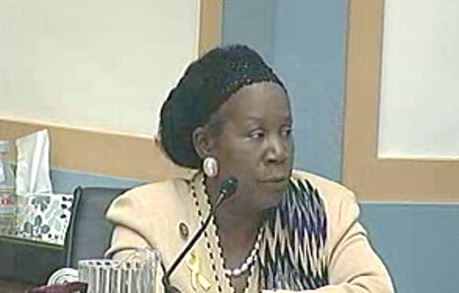 Rep. Sheila Jackson Lee, upset that a tweet during the SOPA debate said she was boring