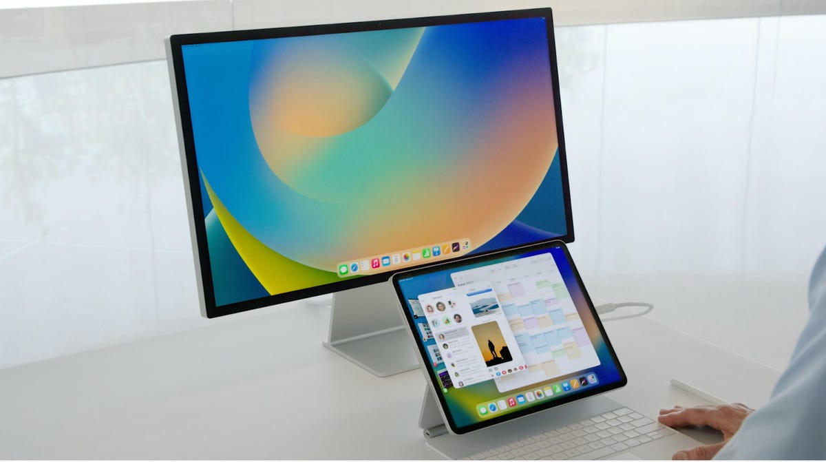 iPadOS met een secundaire monitor