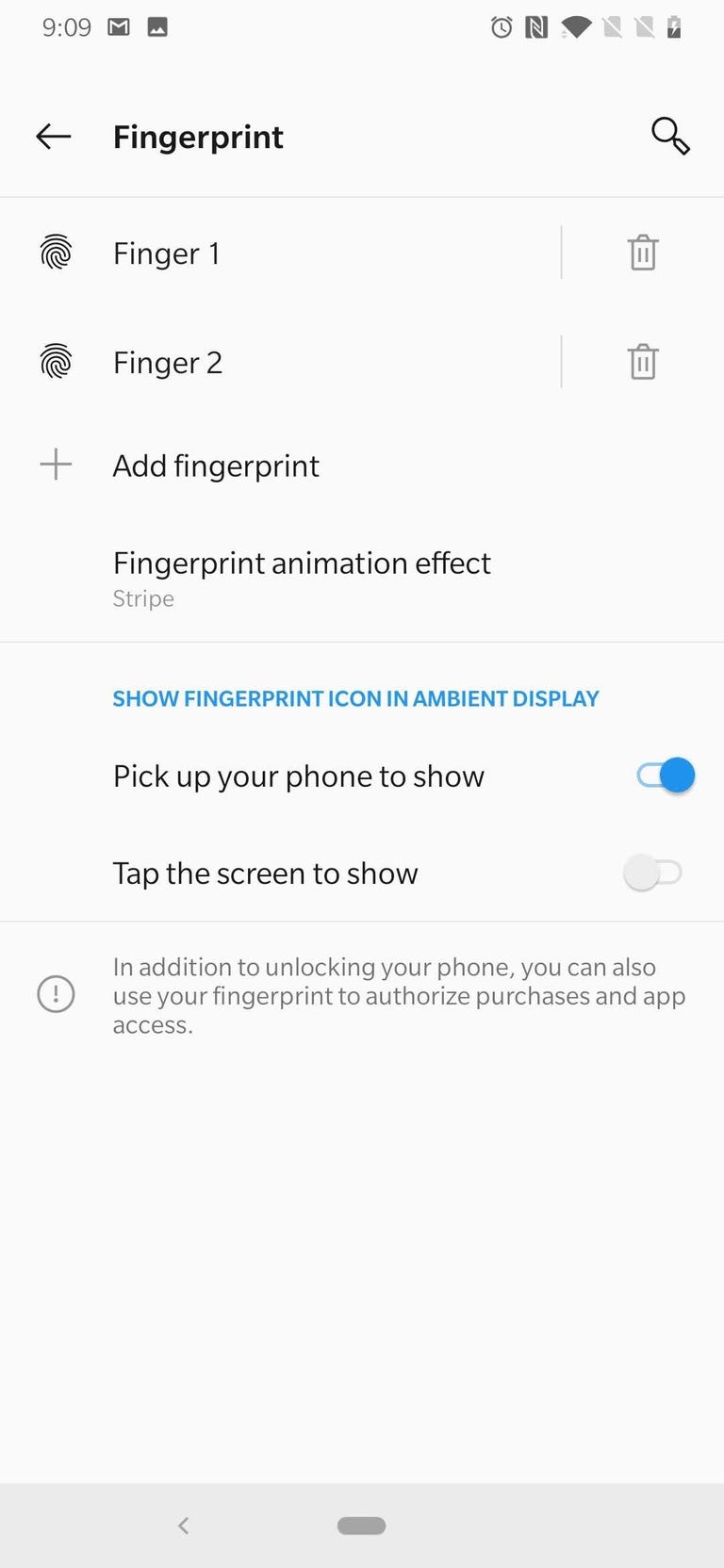 oneplus-6t-fingerprint-sensor-settings
