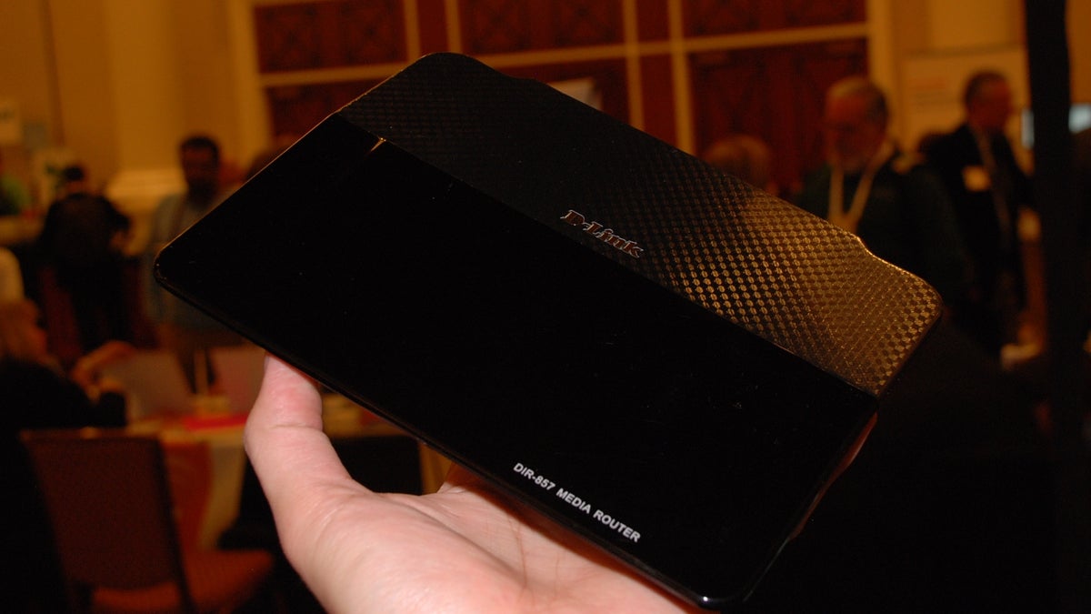 The new DIR-857 HD media router from D-Link. It&apos;s super sleek.