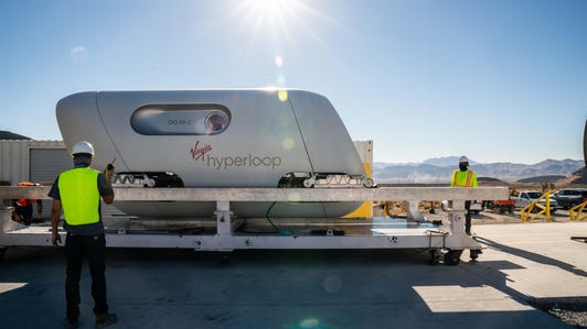 Virgin Hyperloop first human passenger test