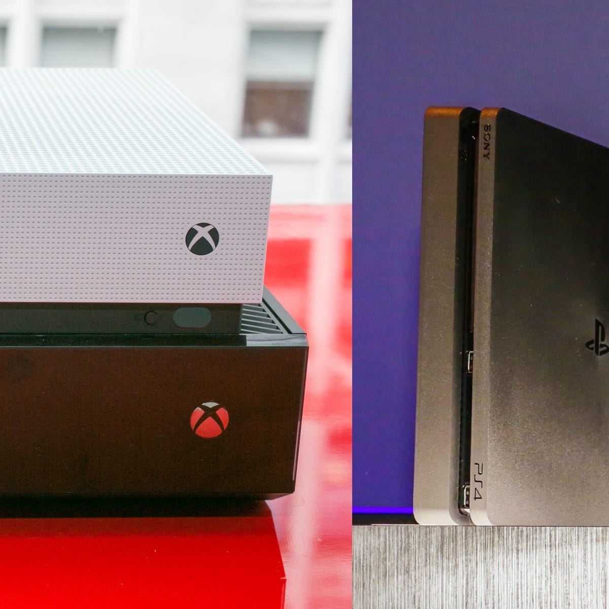 PS4 Slim vs. PS4 Pro vs. Xbox One vs. Xbox One S: Size, weight, specs, and  more - CNET