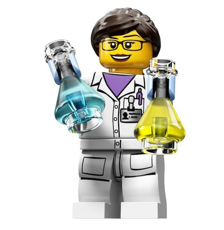Female scientist minifigure