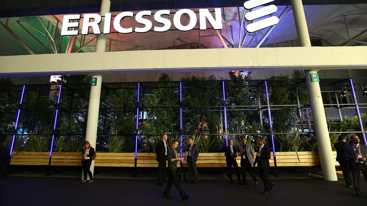 Ericsson signage on a building