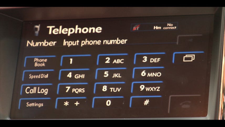 Pair your phone on the 2009 Lexus head unit
