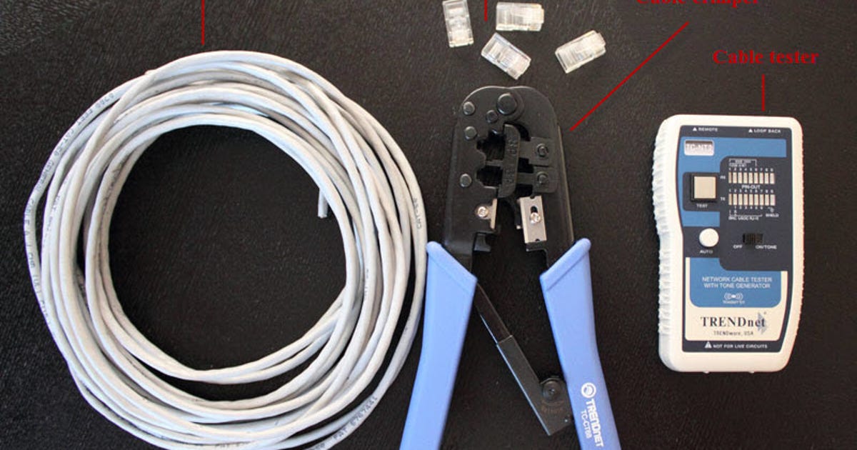 How To Make Your Own Ethernet Cable Cnet, How To Test Home Network Wiring
