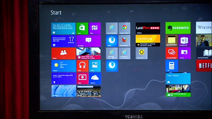 How to get back to the Windows 8 Start screen