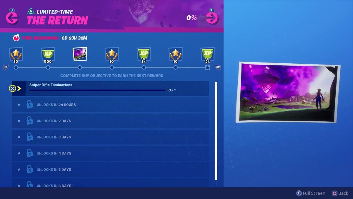 The Return challenges