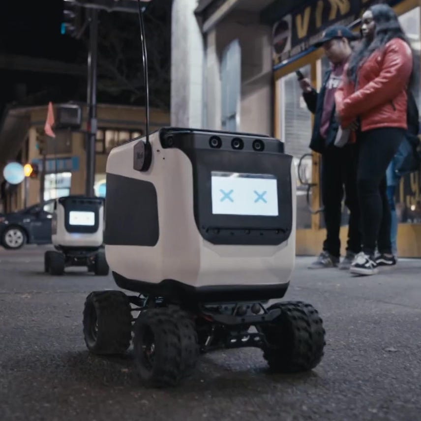 Kiwibots are cute food delivery robots