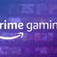 The Amazon Prime Gaming logo against a purple background.