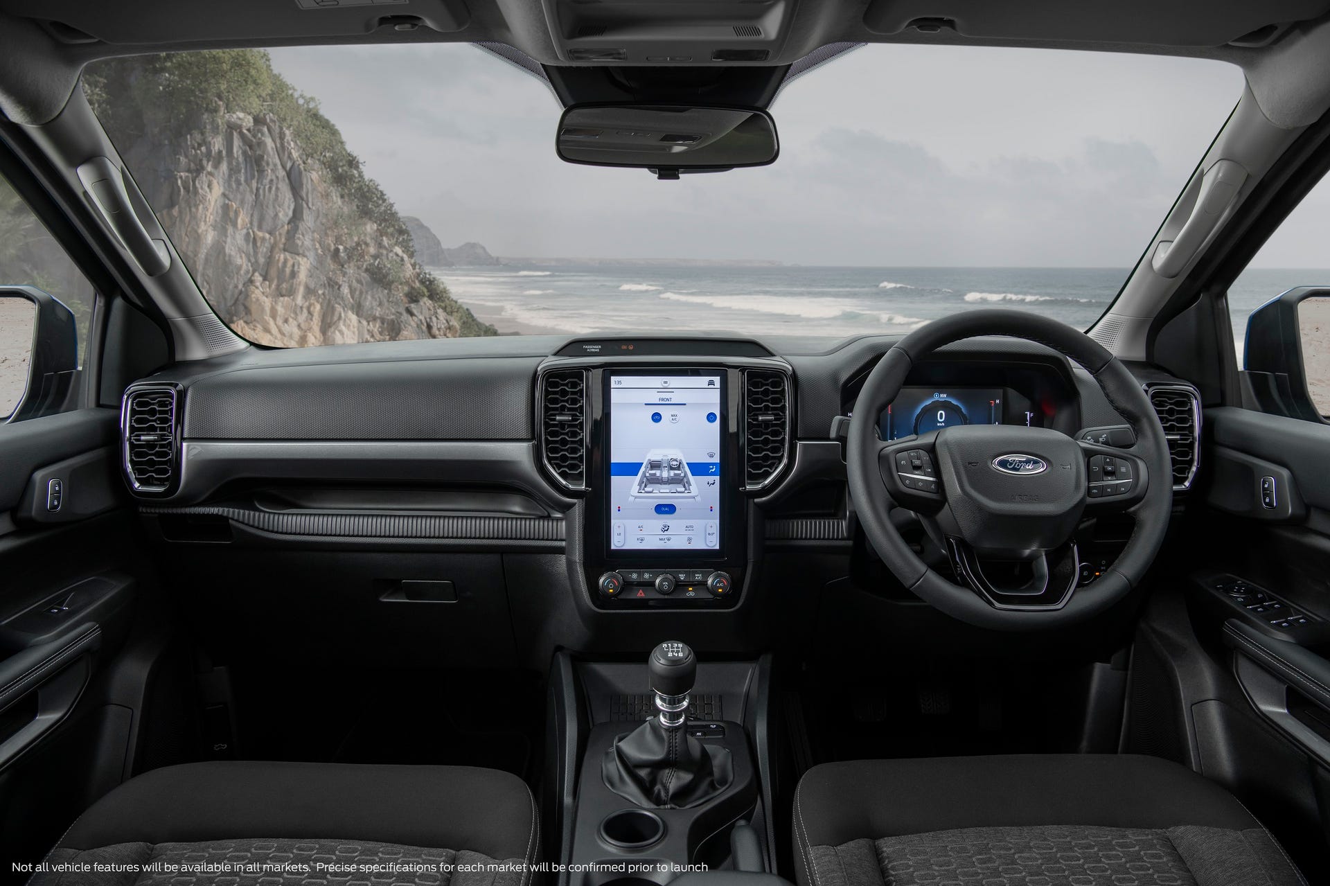 2022 Ford Ranger XLT interior - global model