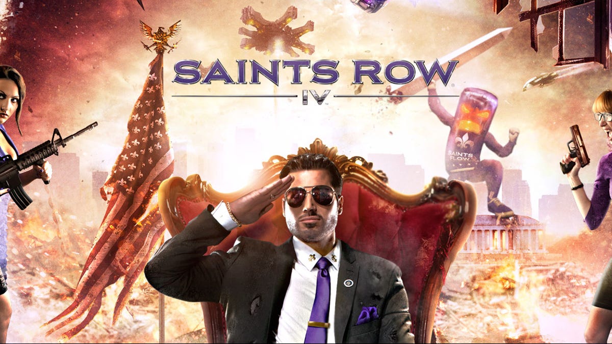 A promotion for Saints Row 4
