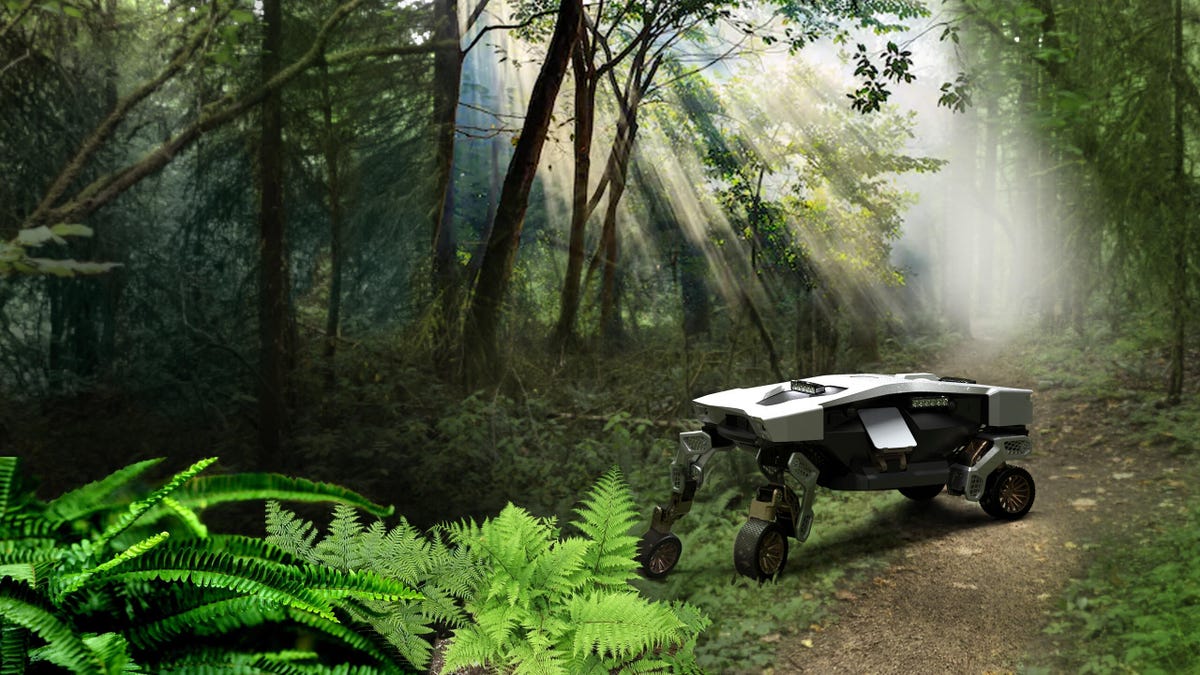 Tiger X-1 concept crawls across the forest floor