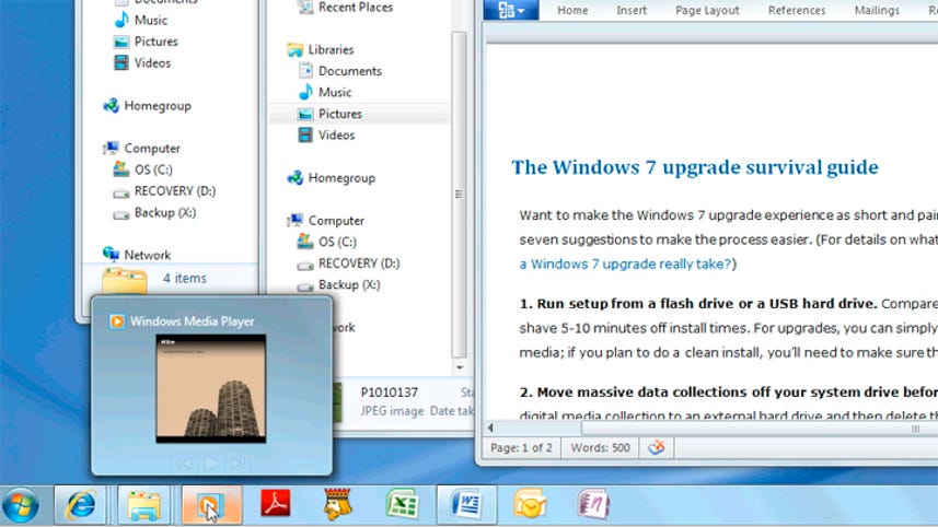 Windows 7 demo: Taskbar features