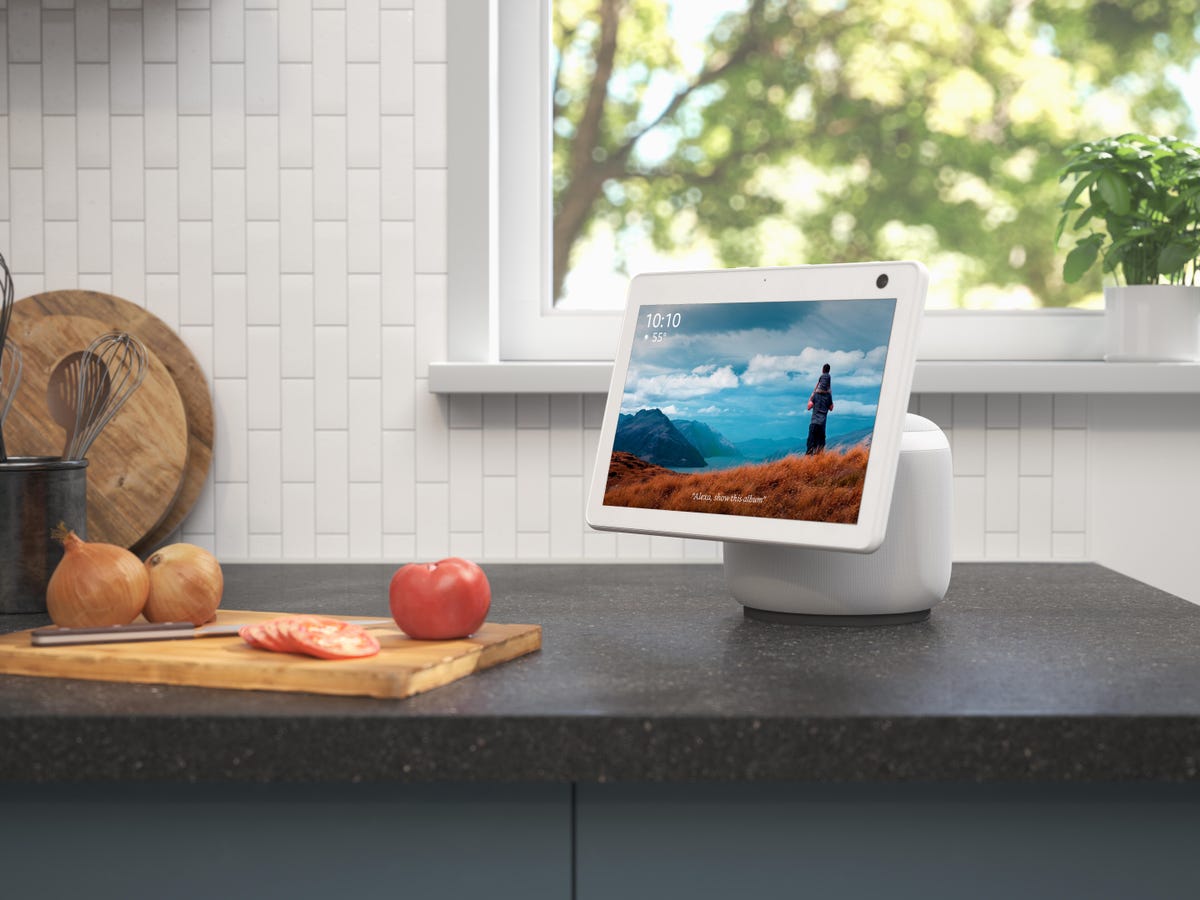 echo show 10 on a kitchen counter