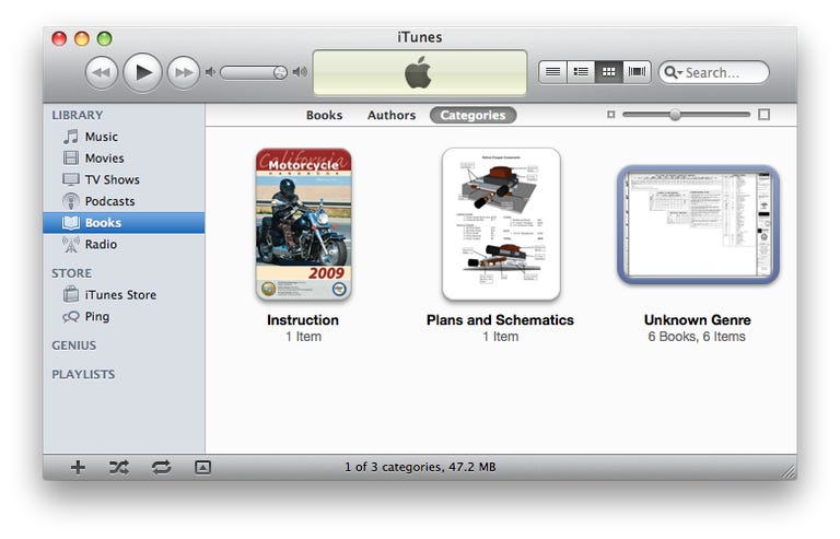 PDFs in iTunes
