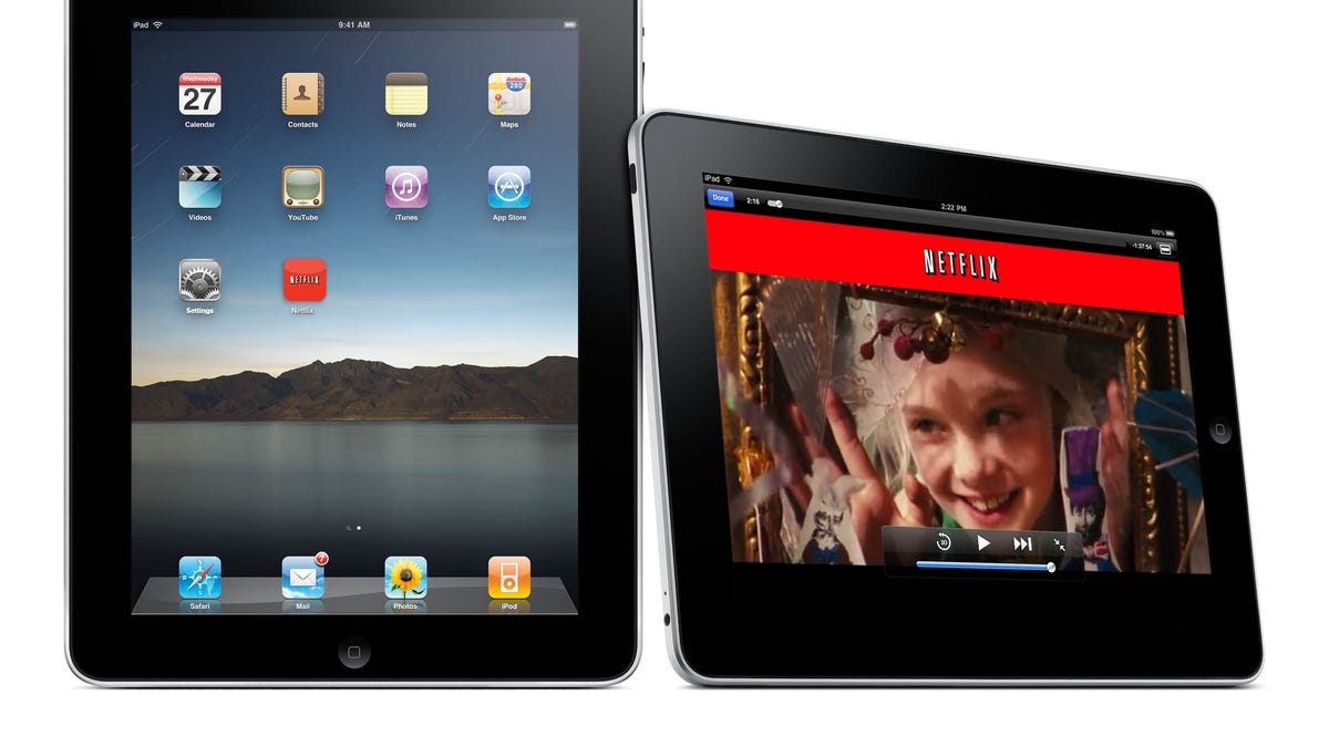 Netflix video can be streamed to a multitude of devices, including Apple's iPad.