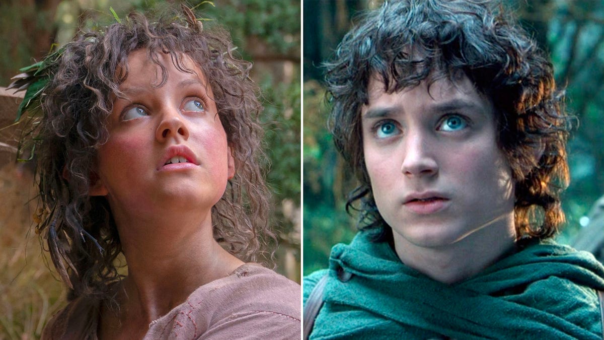 Images of Nori and Frodo with concerned expressions, side by side
