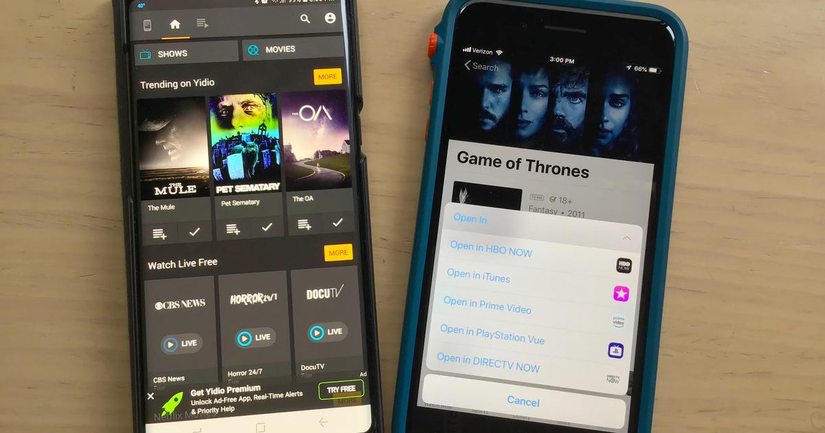Find streaming TV shows and movies with these five apps - CNET