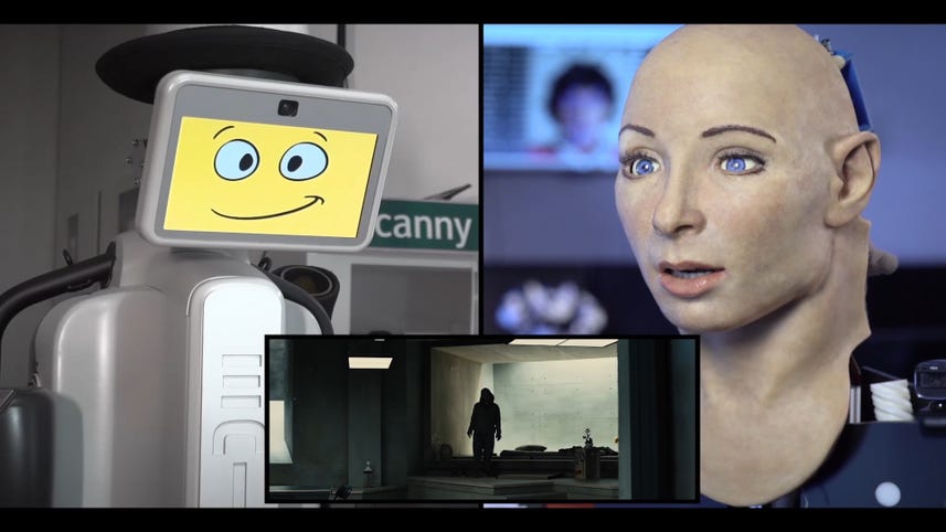 Robots react to scary trailer for horror movie 'Morgan'
