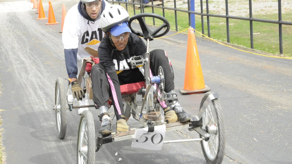 Great Moonbuggy Race contestant