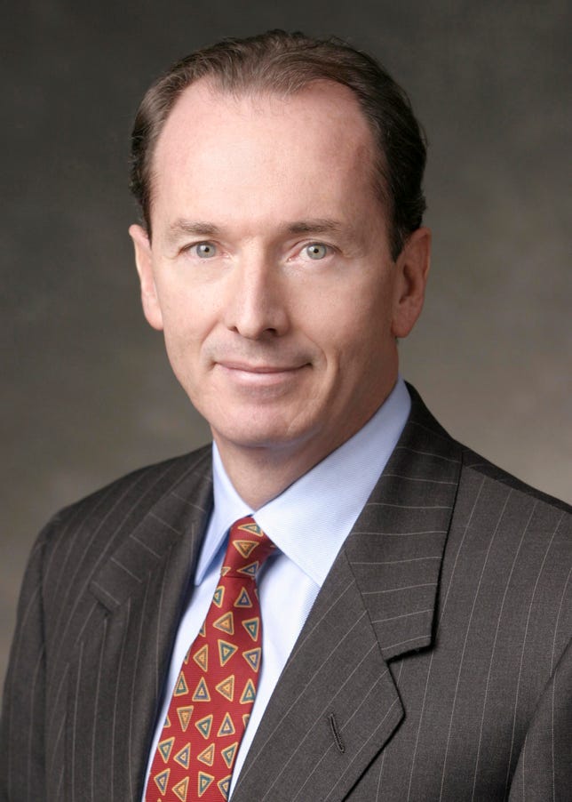 Morgan Stanley President and CEO James P. Gorman. Also going to have a good week.