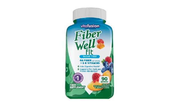 Bottle of Fiber Well gummy supplement