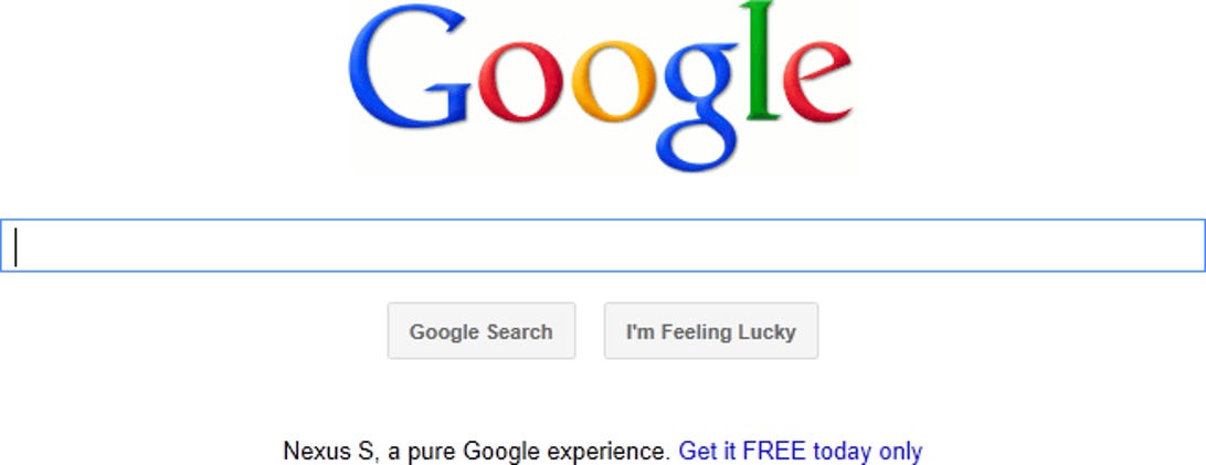 Google is promoting a free Nexus S