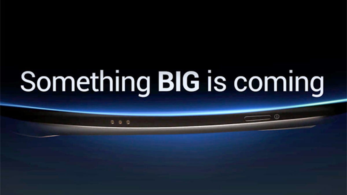 Samsung's ad teasing the Android smartphone.
