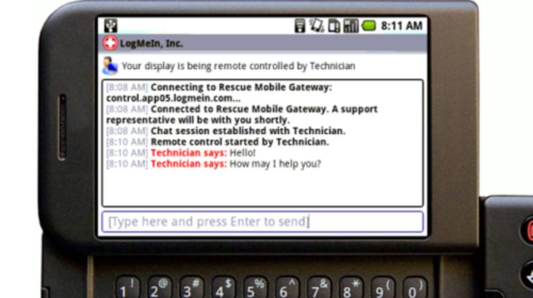 LogMeIn Rescue+Mobile on Android