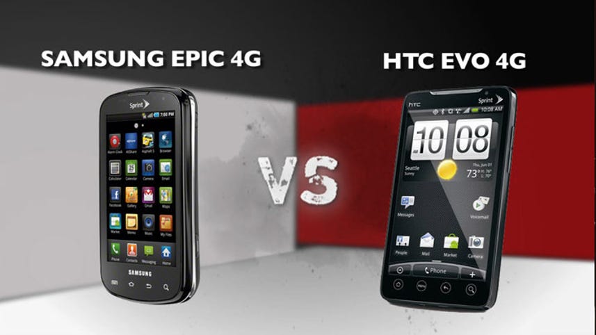 Prizefight: Epic 4G vs. Evo 4G