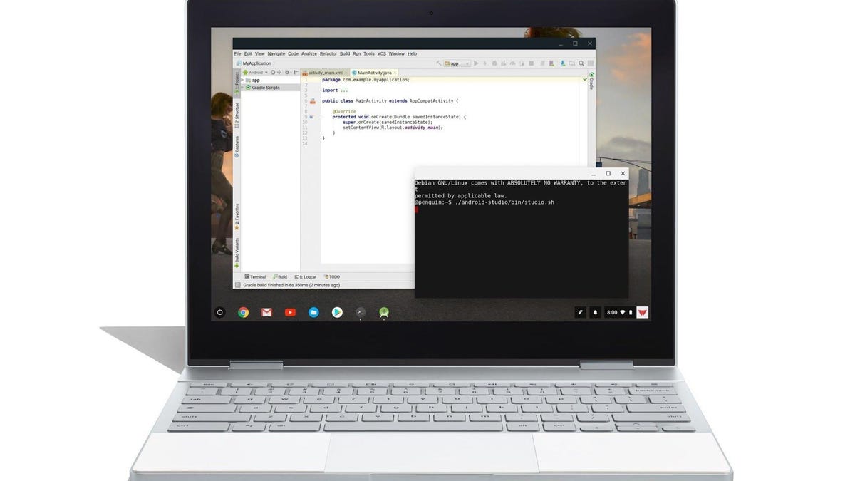 Google's Pixelbook, a high-end Chromebook, now can run Linux apps, an ability that should appeal to developers.
