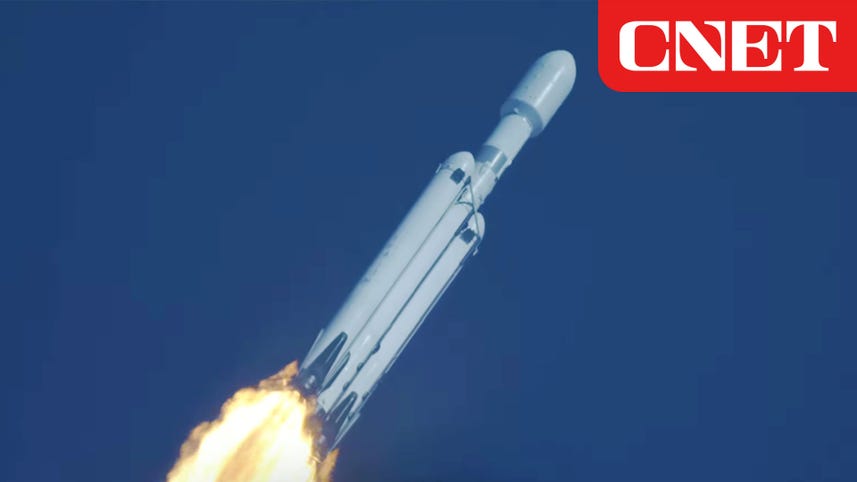 SpaceX's Falcon Heavy Rocket Lifts Off