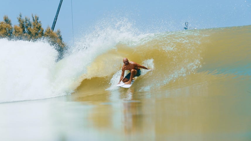 Kelly Slater creates the perfect wave in the middle of nowhere