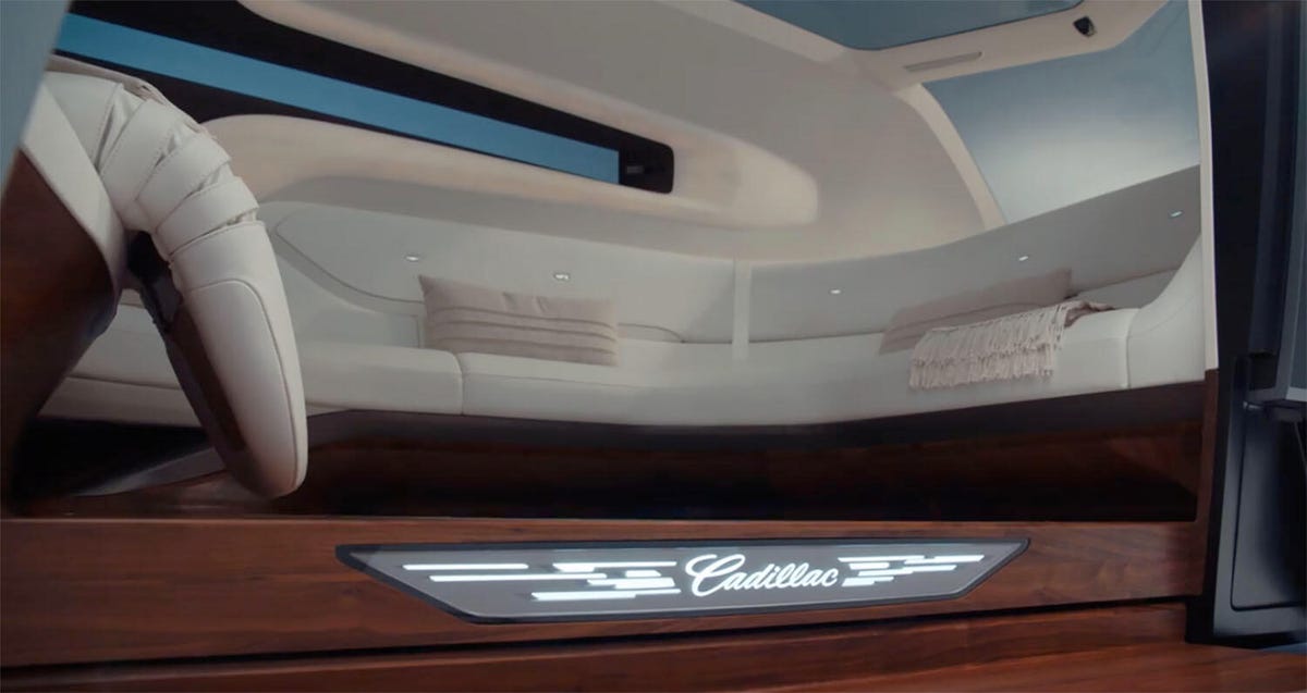 Cadillac Halo pod car concept interior