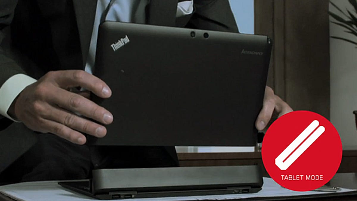 Lenovo&apos;s Helix laptop can transform into a tablet.
