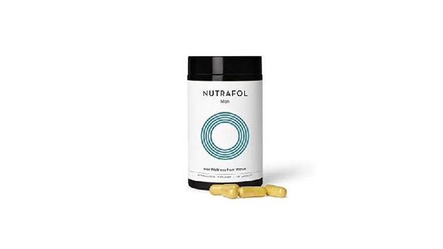 Bottle of Nutrafol Men's vitamins
