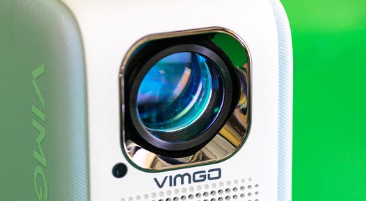 close-up of the Vimgo P10 projector