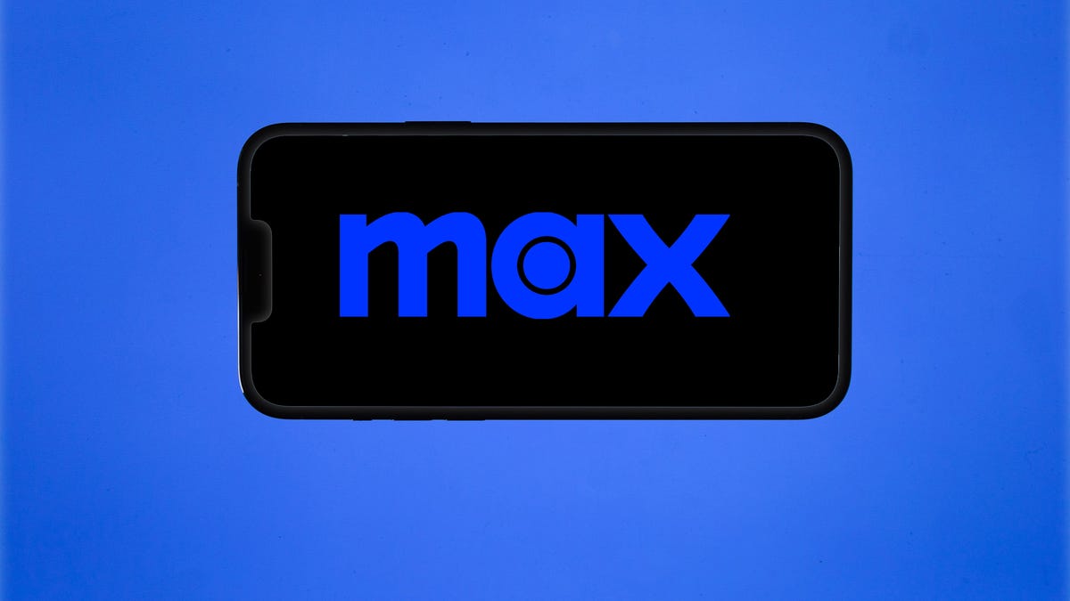 max streaming service logo on a phone