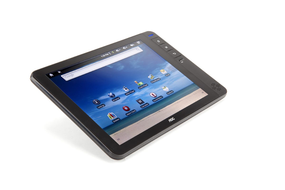 The AOC Breeze: budget Android tablet, with USB.