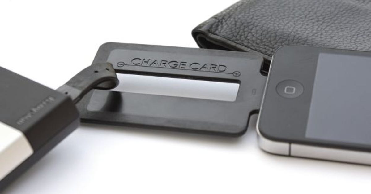 The ChargeCard can sync and charge your mobile device, but it's small enough to tuck into your wallet.
