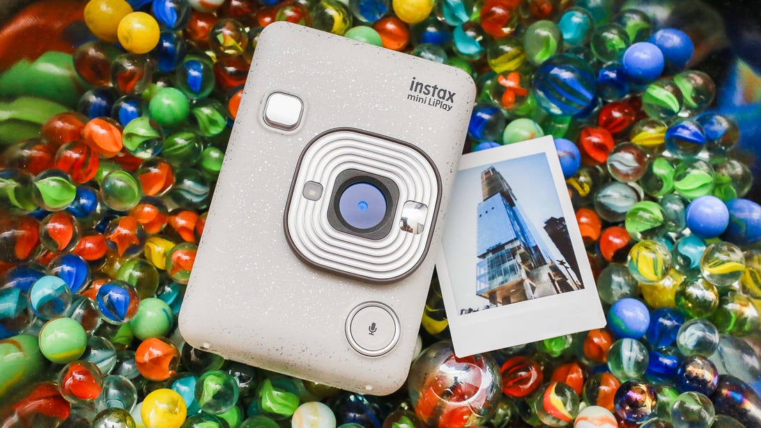 Fujifilm Instax Mini LiPlay is its smallest, lightest hybrid instant camera