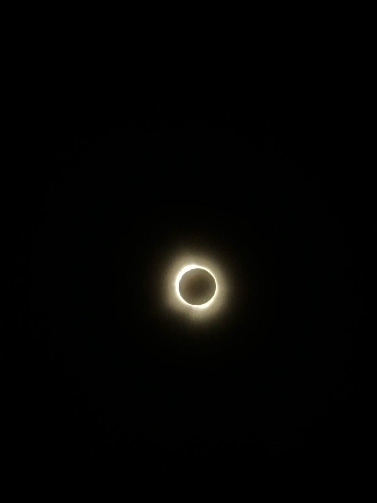 Photo of the total solar eclipse