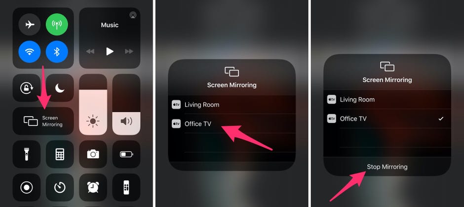 Apple Airplay To Mirror Your Iphone, How To Do Screen Mirroring From Ipad Roku Tv
