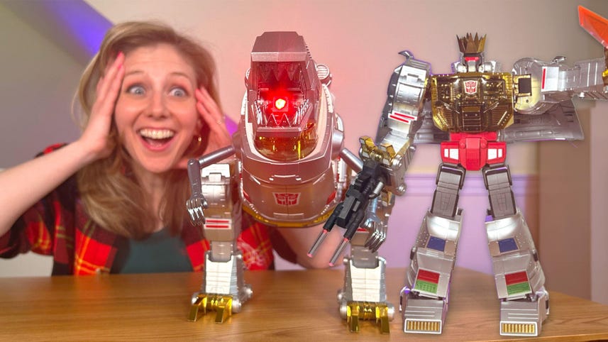 Transformers Grimlock Auto-Transforms and Bites on Command