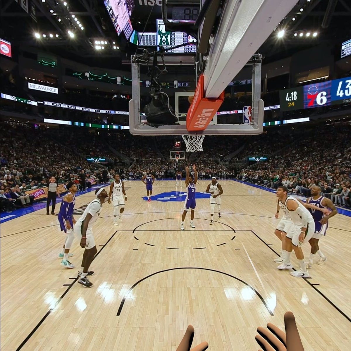 The NBA in VR on Meta's Horizon Worlds