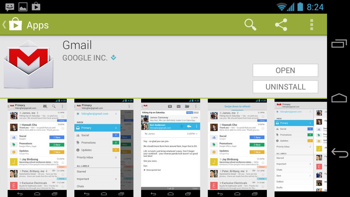 Google revamped its Gmail app for Android in June.