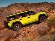 <p>The all-electric 2024 Jeep Recon borrows much from the Wrangler, but is not meant to replace the iconic off-roader.</p>