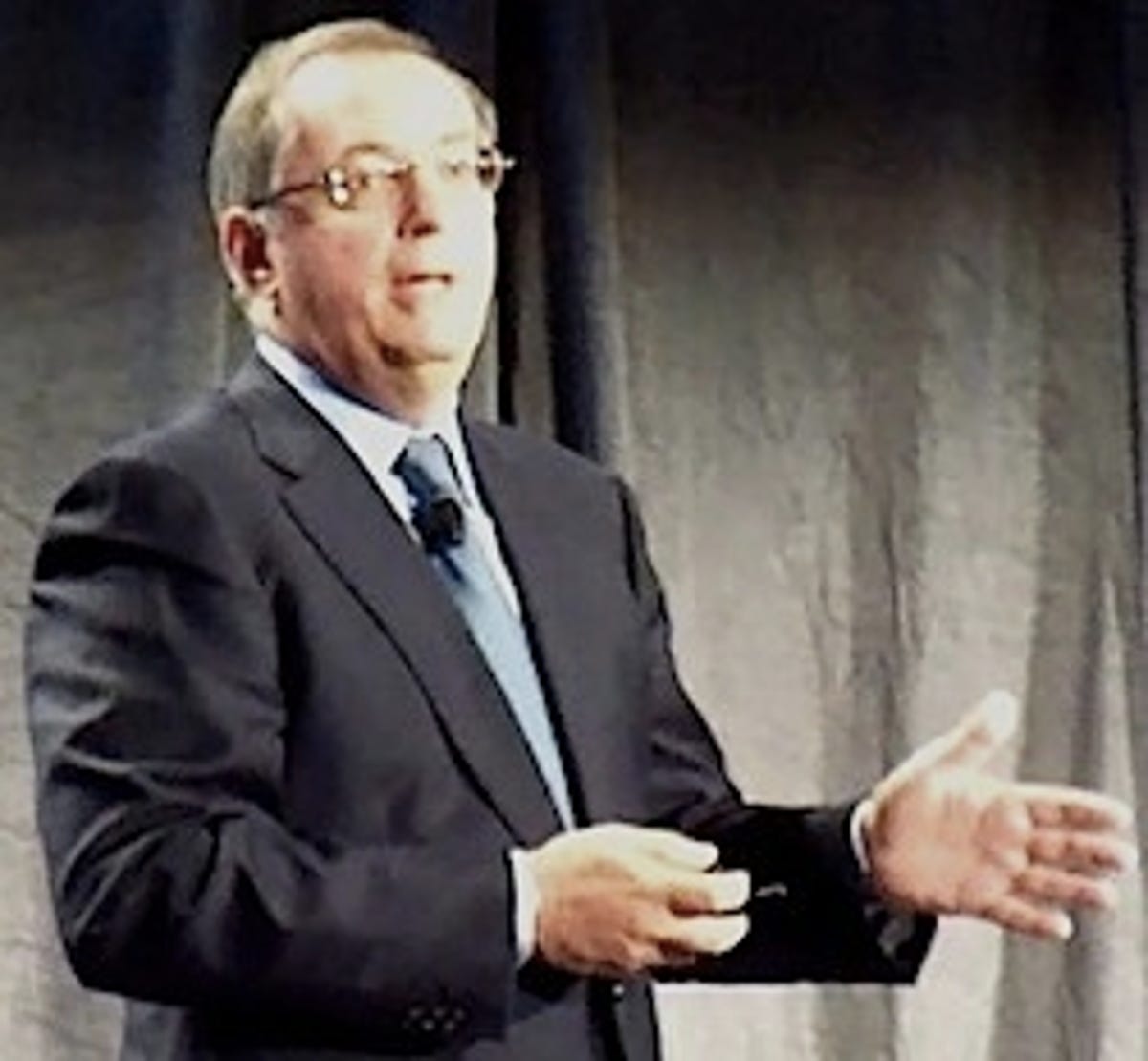 Intel CEO Paul Otellini speaking at the company's investor meeting on Tuesday.